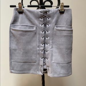 Faux Suede skirt
